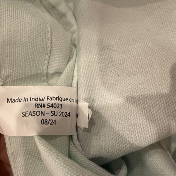 Athleta Tote Bag Gym Blue Ombre Large Canvas Shopping Bag 17.5X13 Travel Open - Picture 8 of 8